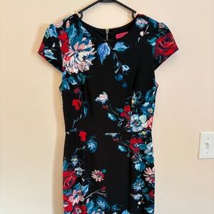 Betsey Johnson Floral Cap sleeve dress